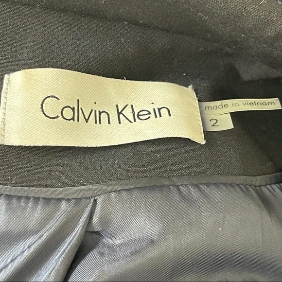 CALVIN Klein Navy 2-Button Blazer Jacket 2 - Picture 4 of 7